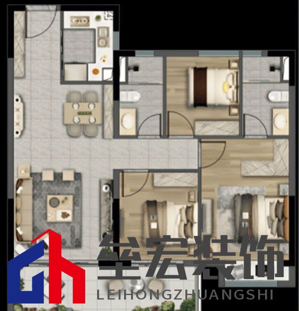 玄關(guān)餐邊柜電視柜一體化，超棒設(shè)計(jì)藏不住了！