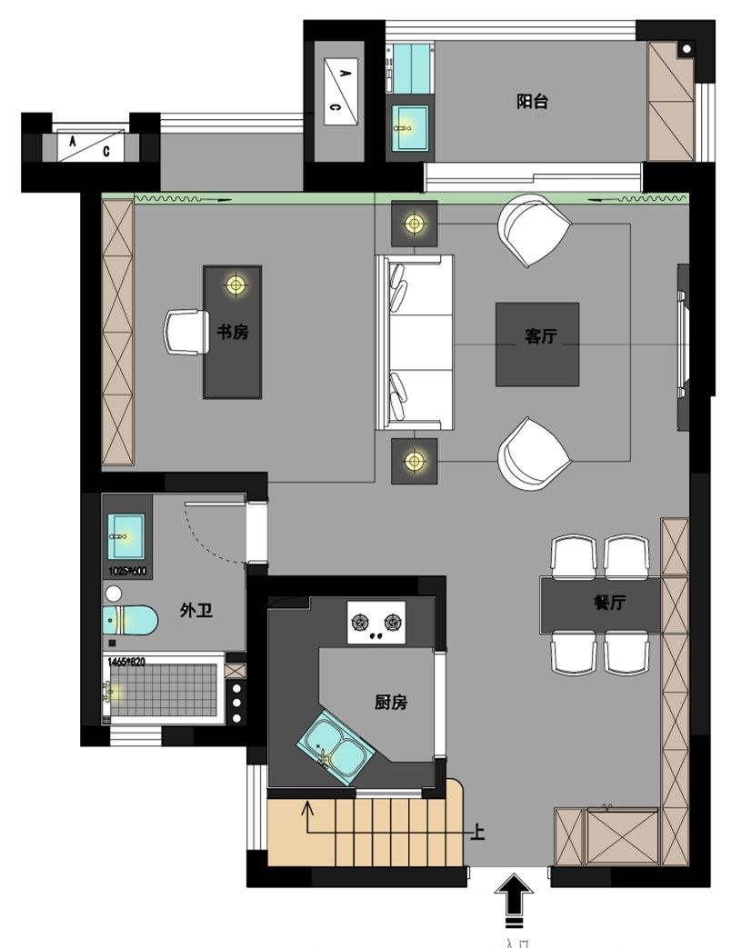小戶(hù)型裝修效果圖大全2012圖片_交換空間小戶(hù)型裝修案例 超小_廈門(mén)小戶(hù)型裝修