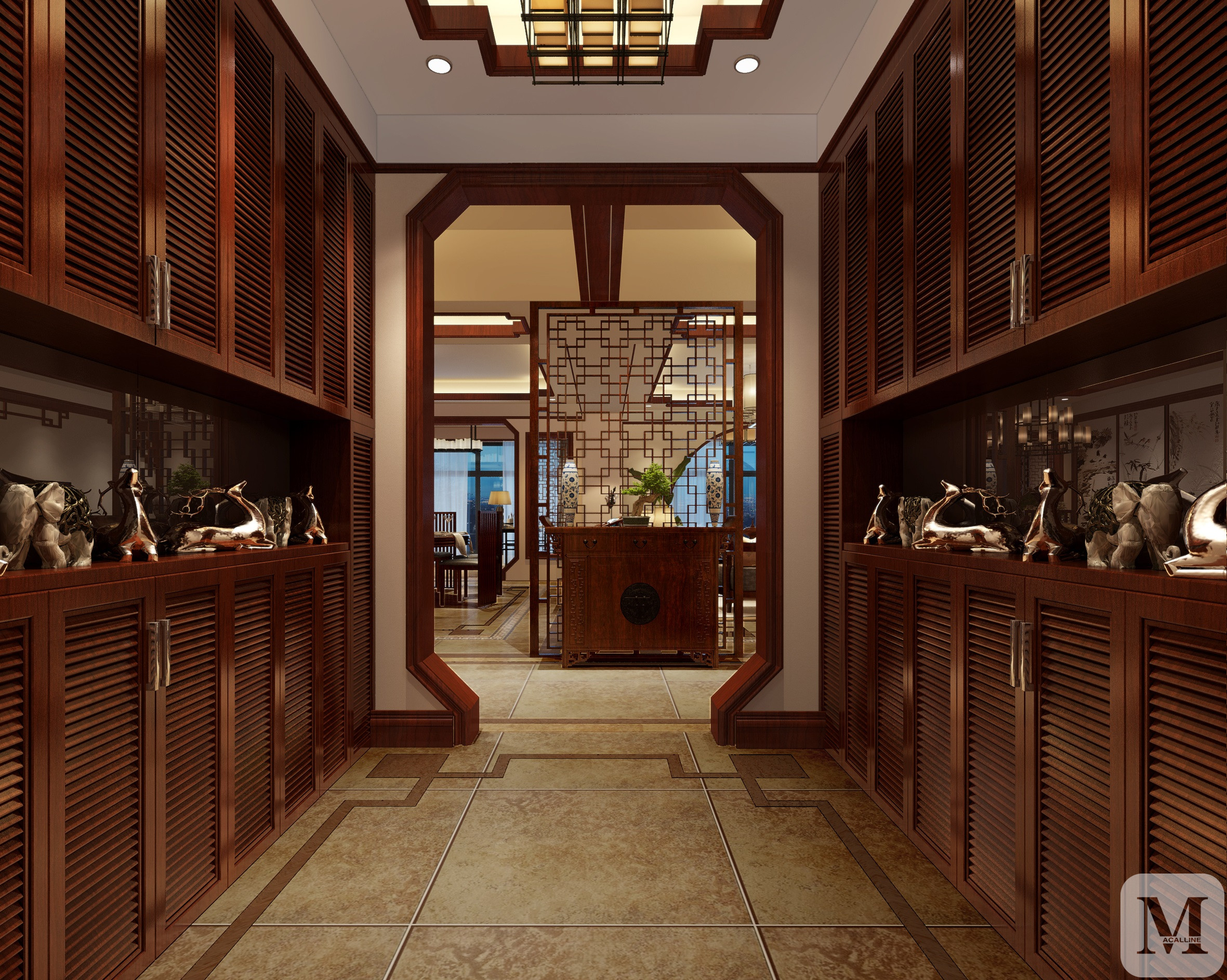 廈門新中式風格裝修_現(xiàn)代和中式混搭風格裝修效果圖_中式別墅風格裝修