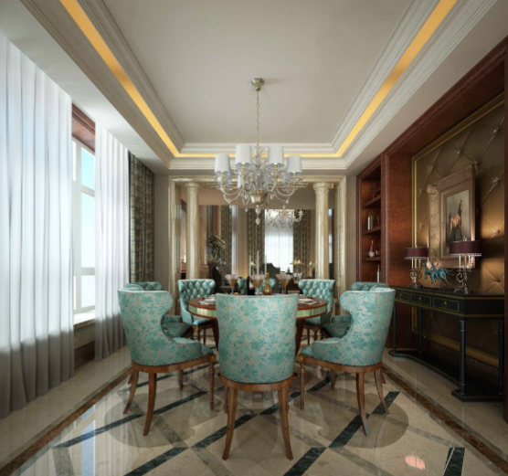 南通博園嵐郡別墅室內(nèi)設(shè)計施工圖（含效果圖）