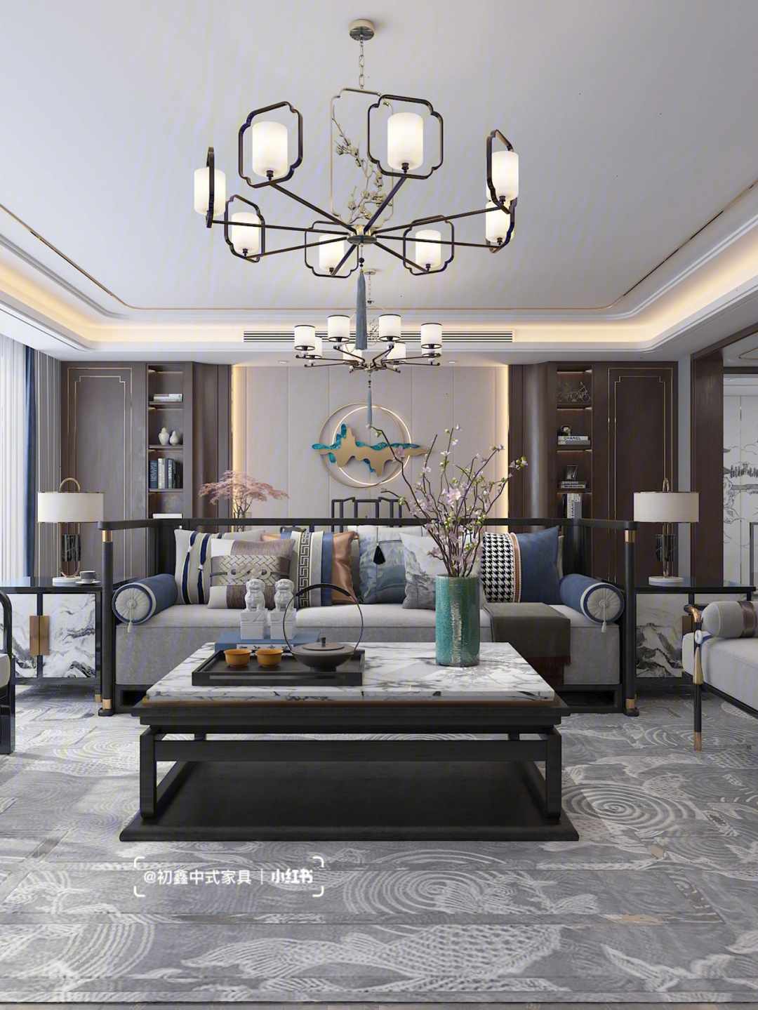 廈門中式家裝_廈門新中式裝修風(fēng)格_廈門中式小區(qū)