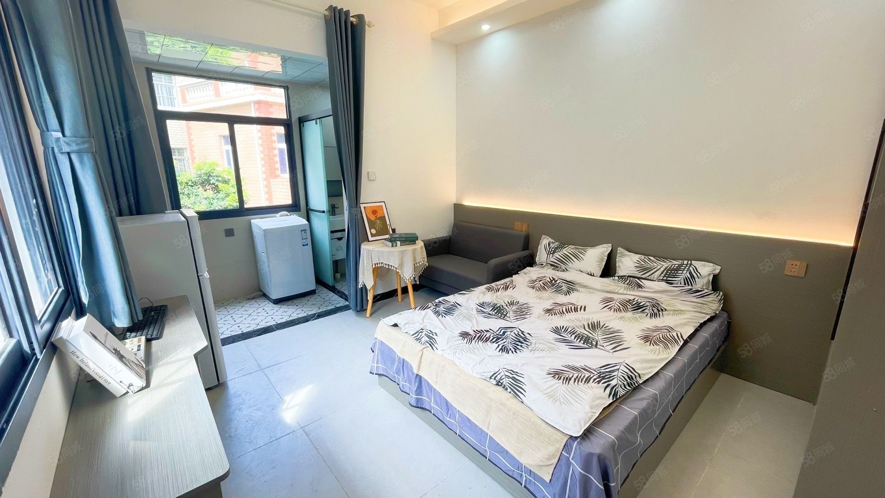 杏林村園博苑地鐵口全新邊套精裝大單間，出租，全屋燈帶裝飾