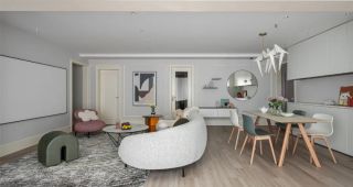 廈門(mén)140m2三居室溫馨又精致，沙發(fā)不靠墻，巧妙利用空間，沙發(fā)不靠墻，巧妙利用空間