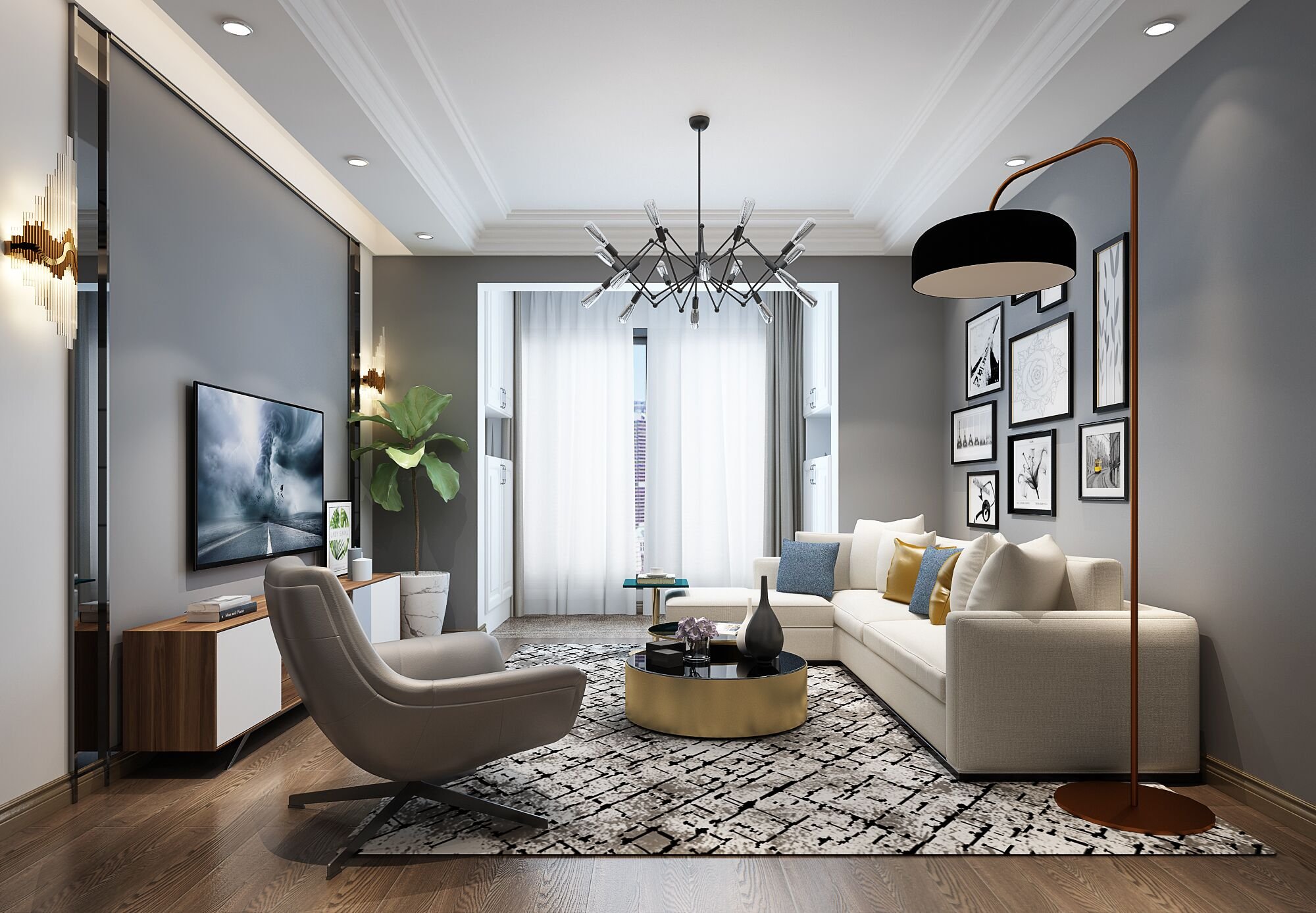 240平米的現(xiàn)代風(fēng)格，原來復(fù)式還可以這樣裝修！