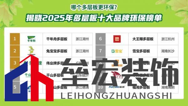 哪個多層板更環(huán)保？揭曉2025年多層板十大品牌榜單